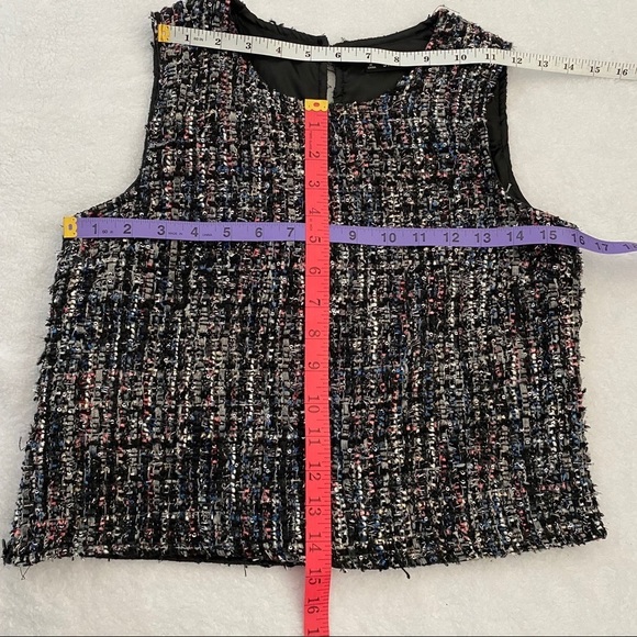 SHEIN Sleeveless Boucle Women's Crop Top - Picture 10 of 11